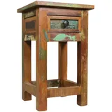 KADIMA DESIGN Kalkutta Braun Massivholz 30 x 30 x 50 cm