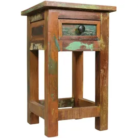 KADIMA DESIGN Kalkutta Braun Massivholz 30 x 30 x 50 cm