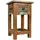 KADIMA DESIGN Kalkutta Braun Massivholz 30 x 30 x 50 cm