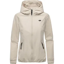 Ragwear wasserdichte und atmungsaktive Damen Übergangsjacke leichte kurze Funktionsjacke mit Kapuze Dizzie Tech YOUMODO Bone025 Gr. XXL - XXL