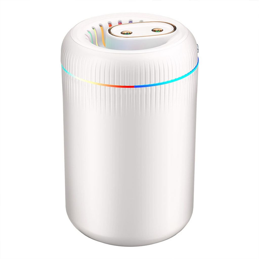 Tragbarer kleiner Luftbefeuchter 3,5 l Nachtlicht Mini Top Fill Cool Mist Luftbefeuchter mit eingebautem Akku Doppeldš1se USB-Aufladung Babyzimme...