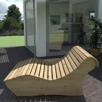 Relaxliege "Heiner" Gartenliege 120cm Lärche
