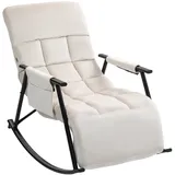 CLP Schaukelstuhl Cathy creme/Samt