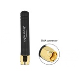 DeLOCK LPWAN 868 MHz Antenne SMA Stecker 1,6 dBi omnidirektional starr schwarz