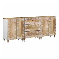 VidaXL Sideboards 3 Stk. 60x33,5x75 cm Massivholz Mango