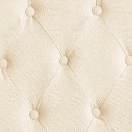 Beliani Esszimmerstuhl 2er Set VELVA Stoff Hellbeige