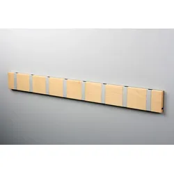 LoCa Knax 8 Wandgarderobe Ahorn, Haken grau