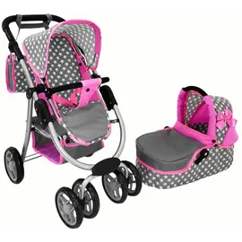 alice"s wonderland' Alice 2-in-1-Puppenwagen Sterne Rosa