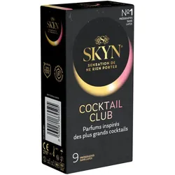 «Cocktail Club» latexfrei, 9 Kondome, mit drei Aromen, vegan (9 Kondome) 9 St