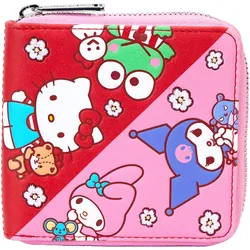 Loungefly Sanrio Hello Kitty&Friends Color Block Zip Around Wallet