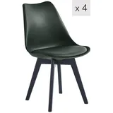 Nordlys Stuhl, Schwarz, Kunststoff, 49x84x53 cm, Esszimmer, Stühle, Esszimmerstühle, Vierfußstühle