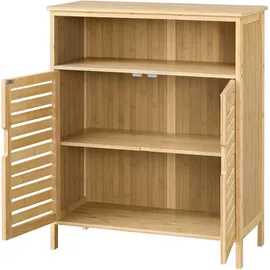 [en.casa] Bambus Badezimmerschrank Eslöv 81x65,5x31 cm