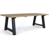 BIZZOTTO Rolland Gartentisch 240 x 100 x 77 cm Anthrazit/Braun
