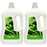 Hepp GmbH & Co KG – Wollfin green gras Flüssiges Feinwaschmittel-Konzentrat 6000 ml (2 x 3000 ml Henkelflasche) 228 WL