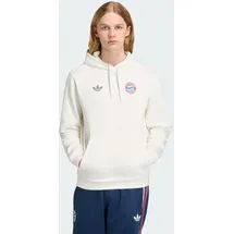 adidas FC Bayern München Hoodie 2023 Weiß Herren Gr. S