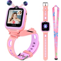 EURHOWING Kinder Smartwatch mit GPS Telefon Uhr, 4G WiFi Videoanruf Smart Watch mit 360°Drehbar & Dual-Kamera SOS, Schrittzähler, Weihnachten Geburtstag Spielzeug Geschenke für Kinder Jungen Mädchen
