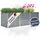 deluke Oskar 240 x 80 x 77 cm Grau