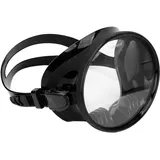 TOPINCN Taucherbrille, Schnorchelbrille aus Gehärtetem Glas, Lebensmittelechtes Silikon, Ovale Form, Auslaufsicher, Verstellbar Zum Schwimmen (Schwarz)