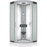 AcquaVapore Dampfdusche Duschkabine Sauna Dusche D58-00M3 80x80 cm, ohne 2K Scheiben Versiegelung