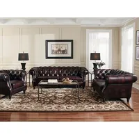 JVmoebel Chesterfield-Sofa Couch Polster Sofas Klassische Leder Sofagarnitur 3+2+1 Sitzer -, Made in Europa braun