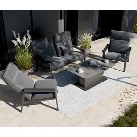 MWH Das Original Royal Garden Focosa 2-Sitzer Sofa Rückenlehne verstellbar anthrazit
