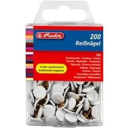 HERLITZ 8770158 Reißnagel weiß 200er Packung