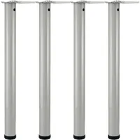 Vasalat CAMAR Tischbeine höhenverstellbar 700-730mm ø 60mm, Stahl silber