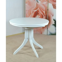 Esstisch "Ausziehbar" weiß rund Tisch Küchentisch Esszimmertisch Auszugtisch