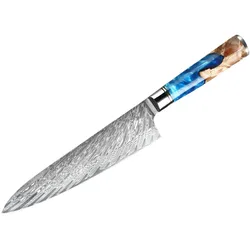 Muxel C-Color-8 Inch Kochmesser extra scharf mit unikatem Holzgriff Das Allzweckmesser in der Küche