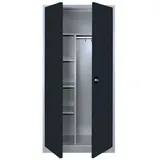 Classix Putzmittelschrank 92 x 42 x 194,5 cm Anthrazit/Lichtgrau