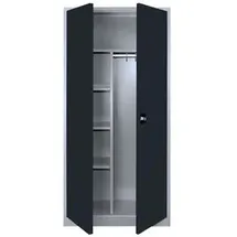 Classix Putzmittelschrank 92 x 42 x 194,5 cm Anthrazit/Lichtgrau