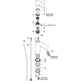 Hansgrohe Metris 110 Einhandmischer chrom 31080000