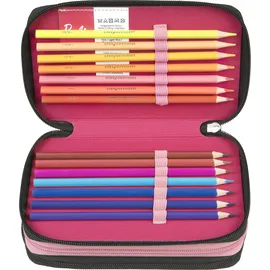 Scooli Barbie Etui Tripledecker (Schwarz)