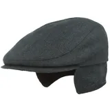 Bullani Schiebermütze Flatcap mit Ohrenklappen aus 100% Kaschmir blau 63