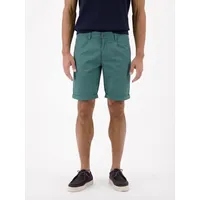 Lerros Chinoshorts LERROS "Kurze Chino aus leichtem Baumwollmix", Herren, Gr. 34, soft teal, 74% Baumwolle, 24% Polyester, 2% Elasthan, Hosen Chinoshorts