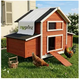 zooprinz Hühnerstall Betty 301 x 113 x 171 cm Rot