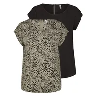 Only T-Shirt ONLVIC 2er Pack in Mehrfarbig | Gr.: