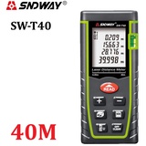 sndway® Laser-Entfernungsmesser 40 m/60 m/80 m/100 m Infrarot-Lineal Laser-Entfernungsmesser Range Finder TRENA Laser Maßband mit Bubble Level Fläche/Volumen Diastimeter Messgerät Tester Werkzeug