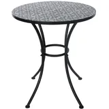 Hti-Living Celia Floral Gartentisch 57 x 57 x 68 cm Schwarz