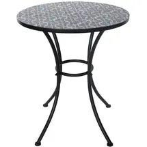 Hti-Living Celia Floral Gartentisch 57 x 57 x 68 cm Schwarz
