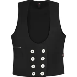 FHB Zunftweste HERDIS Damen Canvas - schwarz - 36
