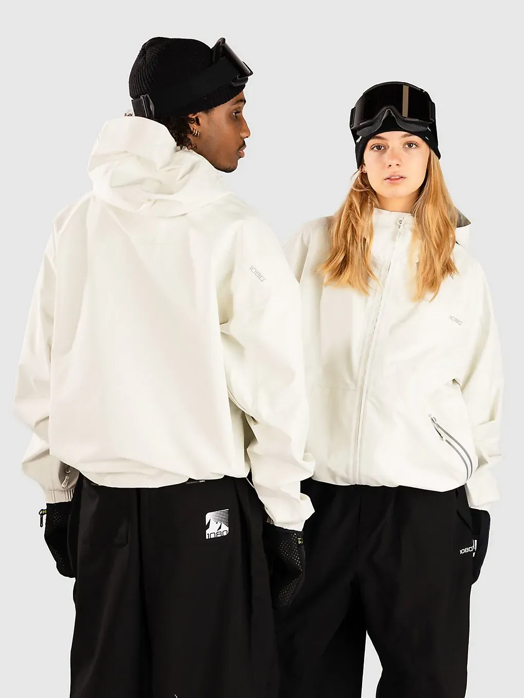 1080 Whiteout Cropped Jacke white Gr. S
