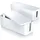 Bearware Kabelbox 26 x 15,5 x 41 cm 2-tlg. weiß