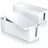Bearware Kabelbox 26 x 15,5 x 41 cm 2-tlg. weiß