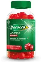 Berocca® Energie gommes Multivitamines Réduction de la fatigue, vous aide à retrouver votre énergie au quotidien Gomme Aux Fruits 60 pc(s)