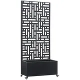 casa.pro Bernalda 82 x 190 x 38 cm Schwarz