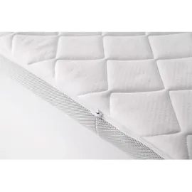 KAWOLA Topper SOLO Karo-Klima Gel-Schaum 180 x 200 cm weiß