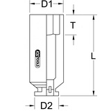 KS Tools 3/4 Vierkant-Kraftstecknuss, 20 mm