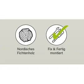 Sunny Smart Rustikal 250 Plus anthrazit Stoff 1214 1-Sitzer