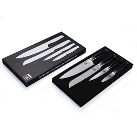 Zayiko NAMI 4-teiliges Kochmesser Set – Edelstahl Küchenmesser mit ABS Griff und Gesch